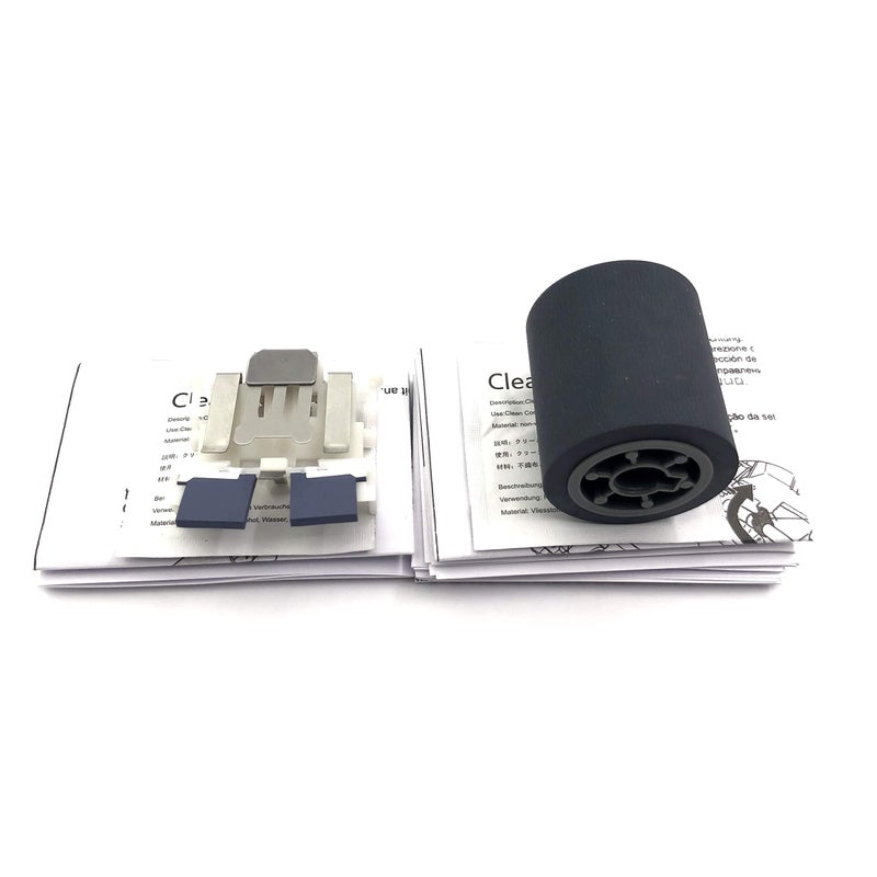 OKLILI مجموعة واحدة X PA03586-0001 PA03586-0002 مجموعة استهلاكية لأسطوانة الالتقاط + مجموعة وسادة التجميع وسادة فصل أسطوانة الالتقاط متوافقة مع Fujitsu S1500 S1500M fi-6110 N1800 - Image 3